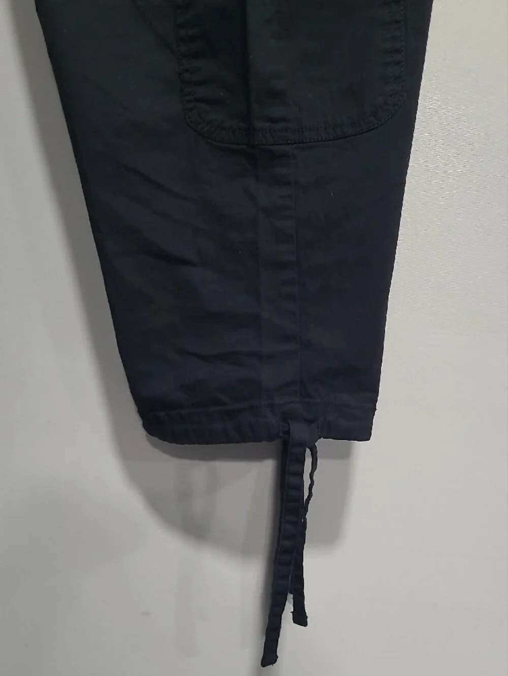 Womens Black Cargo Jogger Pants - Comfortable Casual Wear Sz M